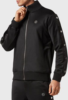 Philipp Plein Sweatjack Skull&Bones Zwart - 4XL