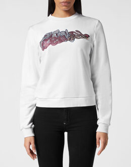 Philipp Plein Sweatshirt Bombing Graffiti - maat XL Wit