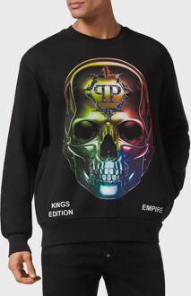 Philipp Plein Sweatshirt Chrome Zwart/Veelkleurig
