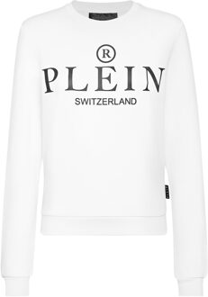 Philipp Plein Sweatshirt Iconic Plein - maat S Wit