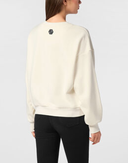 Philipp Plein Sweatshirt Ls New Port Beach Cut Zwart - M