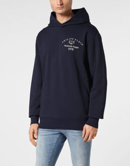 Philipp Plein Sweatshirt met capuchon Donkerblauw