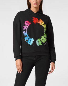 Philipp Plein Sweatshirt Met Capuchon Gothic Plein Zwart - L