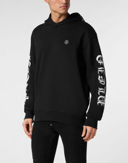 Philipp Plein Sweatshirt Met Capuchon Gothic Plein Zwart