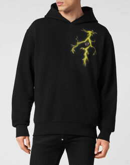 Philipp Plein Sweatshirt Met Capuchon Gothic Plein Zwart