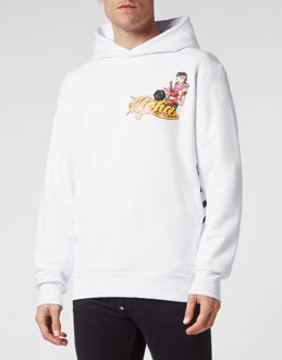 Philipp Plein Sweatshirt Met Capuchon Hawaii Wit - 5XL
