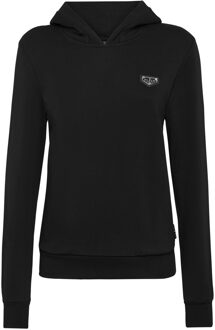 Philipp Plein Sweatshirt Met Capuchon Iconic Plein Zwart