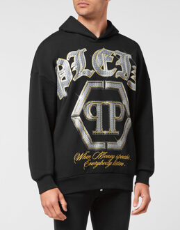 Philipp Plein Sweatshirt Met Capuchon - maat 2XL Zwart
