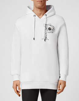 Philipp Plein Sweatshirt Met Capuchon Money - maat 3XL Wit