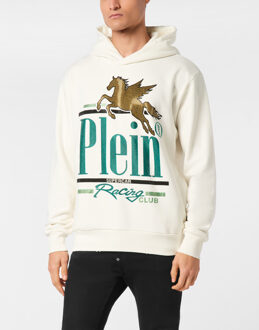 Philipp Plein Sweatshirt Met Capuchon Racing - maat XL Zwart