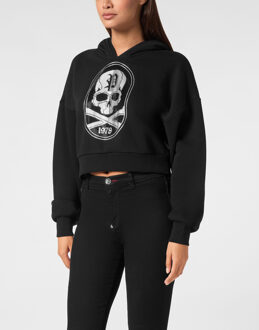 Philipp Plein Sweatshirt Met Capuchon Skull&Bones Zwart - L