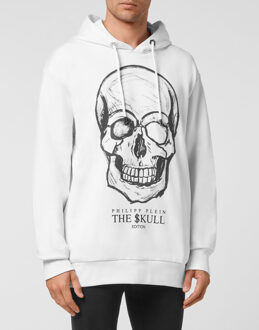 Philipp Plein Sweatshirt Met Capuchon Skull - maat XL Wit