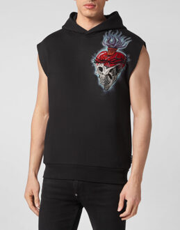 Philipp Plein Sweatshirt Met Capuchon Tattoo Zwart - 3XL