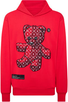 Philipp Plein Sweatshirt Met Capuchon Teddy - maat Rood
