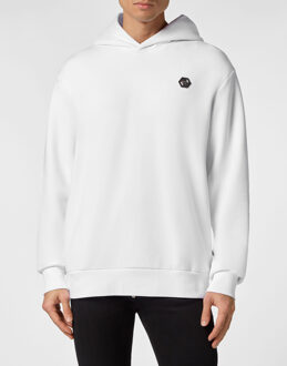 Philipp Plein Sweatshirt Met Capuchon Wit