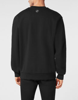 Philipp Plein Sweatshirt Round Neck Ls Philipp Plein Tm - maat 3XL Zwart