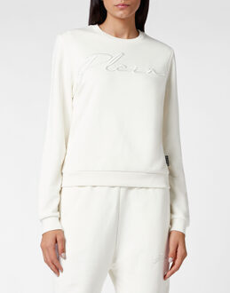 Philipp Plein Sweatshirt Signature Crème
