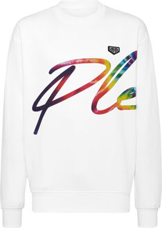 Philipp Plein Sweatshirt Signature Wit