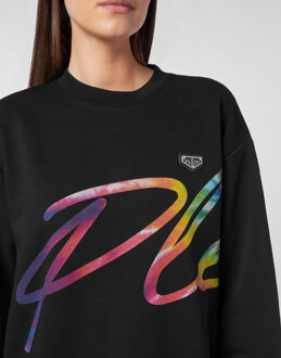 Philipp Plein Sweatshirt Signature Zwart