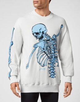 Philipp Plein Sweatshirt Skeleton Crème - 2XL