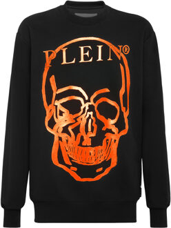 Philipp Plein Sweatshirt Skull And Plein - maat 3XL Zwart