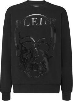 Philipp Plein Sweatshirt Skull And Plein Zwart