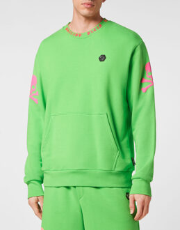 Philipp Plein Sweatshirt Skull&Bones Groen