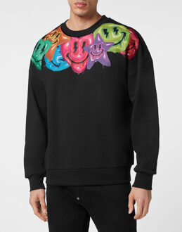 Philipp Plein Sweatshirt Smile Zwart - 4XL