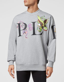 Philipp Plein Sweatshirt Tattoo Grijs