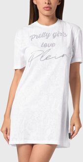 Philipp Plein T-Shirt Jurk Kort Wit