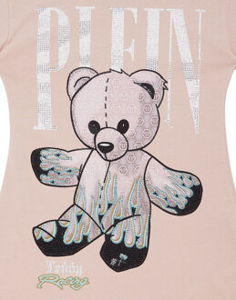 Philipp Plein T-Shirt Korte Jurken Teddy Huidkleurig - 10J / 140cm