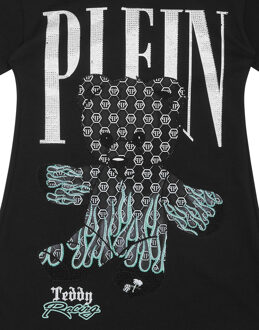 Philipp Plein T-Shirt Korte Jurken Teddy Zwart - 8J / 128cm