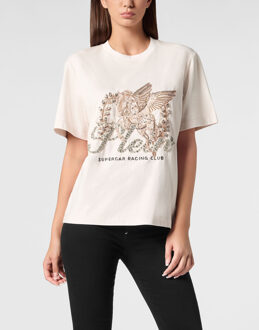 Philipp Plein T-Shirt Man Pasvorm - maat L Crème