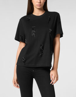 Philipp Plein T-Shirt Man Pasvorm - maat L Zwart
