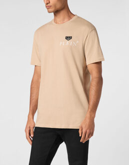 Philipp Plein T-Shirt Ronde Hals Beige