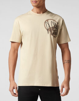 Philipp Plein T-Shirt Ronde Hals Beige
