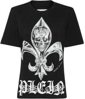 Philipp Plein T-Shirt Ronde Hals Chrome Zwart - L
