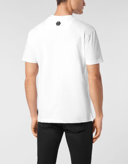 Philipp Plein T-Shirt Ronde Hals D Azur Wit