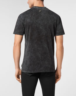 Philipp Plein T-Shirt Ronde Hals D Azur Zwart