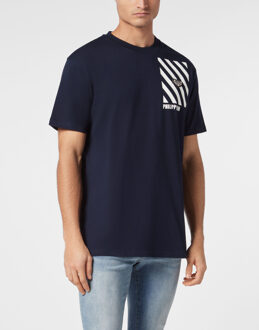 Philipp Plein T-Shirt Ronde Hals Donkerblauw - M