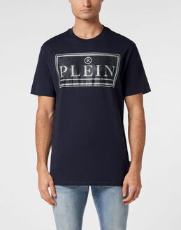 Philipp Plein T-Shirt Ronde Hals Donkerblauw