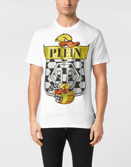 Philipp Plein T-Shirt Ronde Hals Duck Wit - 2XL