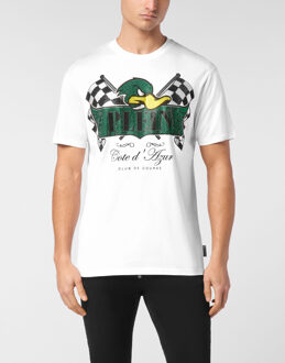 Philipp Plein T-Shirt Ronde Hals Duck Wit - 3XL