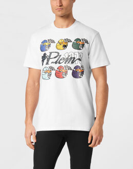 Philipp Plein T-Shirt Ronde Hals Duck Wit - 3XL