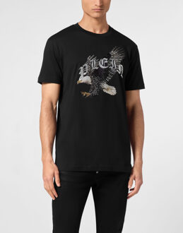 Philipp Plein T-Shirt Ronde Hals Eagle Zwart - 3XL