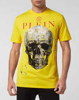 Philipp Plein T-Shirt Ronde Hals Geel - 2XL