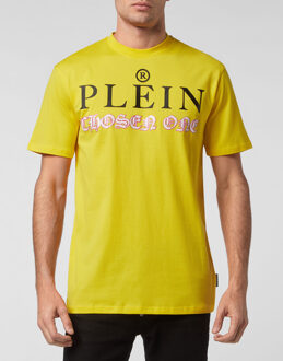 Philipp Plein T-Shirt Ronde Hals Geel - M