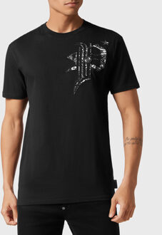 Philipp Plein T-Shirt Ronde Hals Gothic Plein Zwart - 3XL