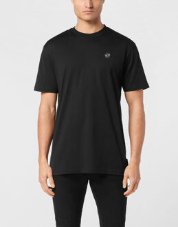 Philipp Plein T-Shirt Ronde Hals Gothic Plein Zwart/wit - M