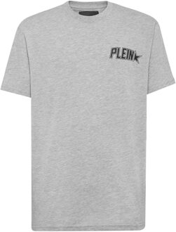 Philipp Plein T-Shirt Ronde Hals Grijs - 2XL